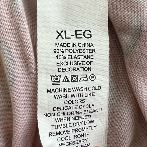 Kate Spade Moon Print Pajama Set - Size XL - Pink & White - Long Sleeve & Pants - Picture 7 of 8